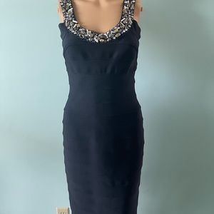 Carmen Marc Valvo XS fun black dress